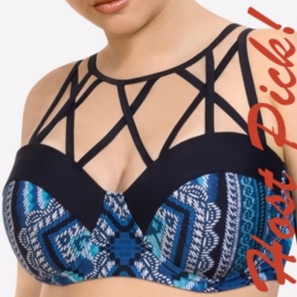Paramour Other - Paramour/NORDSTROM Strappy Bralettte Bikini Top BRA Sz 2X UPF 50+ NEW Sexy 🎉HP
